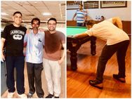 ധോണിയെ തിരയേണ്ട, ഇവിടെയുണ്ട്... സ്‌നൂക്കര്‍ കളിച്ച് സൂപ്പര്‍ താരം, ചിത്രങ്ങള്‍