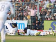 പിങ്ക് ബോള്‍ ടെസ്റ്റ്: സൂപ്പര്‍ സാഹ... ഈഡനില്‍ കൈയടി വാങ്ങി താരം, ഞെട്ടിക്കുന്ന ക്യാച്ച്, വീഡിയോ