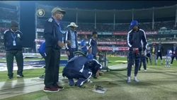 ഇസ്തിരിപ്പെട്ടി, ഹെയര്‍ ഡ്രയര്‍, വാക്വം ക്ലീനര്‍ — എന്നിട്ടും പിച്ച് ഉണങ്ങിയില്ല, അശ്രദ്ധ വിനയായി