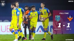 ISL 2020-21: ഗോവയെ സമനിലയില്‍ തളച്ച് ബ്ലാസ്‌റ്റേഴ്‌സ്; ഏഴാം സ്ഥാനത്ത് കയറി