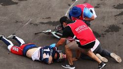 Olympics 2021: സൈക്ലിങിനിടെ ഗുരുതര പരിക്ക്, അമേരിക്കന്‍ താരത്തിന്റെ തലച്ചോറില്‍ രക്തസ്രാവം!