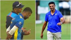 IND vs SL: മഴ കളി മുടക്കിയപ്പോള്‍ ശ്രീലങ്കന്‍ നായകന് ദ്രാവിഡിന്റെ 'കോച്ചിങ്', കൈയടിച്ച് ആരാധകര്‍