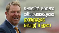 ഷെയ്ന്‍ വോണ്‍ തിരഞ്ഞെടുത്ത ഇന്ത്യയുടെ ബെസ്റ്റ് 11 അറിയാമോ ? ധോണിയും കോലിയുമില്ല