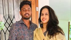 സഞ്ജുവിന്റെ സ്വന്തം ചാരു, കോളേജിലെ ബന്ധം വിവാഹത്തിലേക്ക്- ഹീറോയുടെ പ്രണയ കഥയിതാ