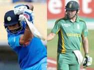 கிரிக்கெட் தரவரிசைப் பட்டியல்: கோஹ்லி - டிவில்லியர்ஸ் இடையே கடும் போட்டி!!