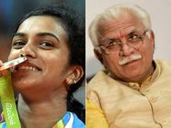 கர்நாடகாவை சேர்ந்த வெள்ளி வாங்கிய பெண்ணாம்... சிந்து பெயரை மறந்த ஹரியானா முதல்வர்!