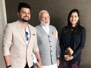 நெதர்லாந்தில் மனைவியுடன் மோடியை சந்தித்த சுரேஷ் ரெய்னா!