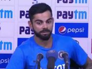 கேலியாக கேள்வி கேட்டு சீண்டிய பாக். நிருபர்.. சீறிய கோஹ்லி-வீடியோ