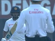 கொல்கத்தா டெஸ்டில் பரபரப்பு... அவுட்டிலிருந்து தப்பிக்க இலங்கை வீரர் செய்த மோசடி!