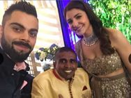 கோஹ்லி - அனுஷ்கா வரவேற்பிற்கு அழைக்கப்பட்ட ஒரே ரசிகர்... இலங்கை அணி ரசிகருக்கு ராஜ மரியாதை!