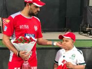 11 வயது கேன்சர் ரசிகனுடன் சந்திப்பு... நெகிழ வைத்த நிஜ ஹீரோ யுவராஜ் சிங்!