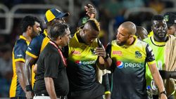 மின்னல் வேக பவுன்சர்.. பலத்த அடி.. கீழே சரிந்த ரஸ்ஸல்.. அதன் பின்.. பதற வைத்த காட்சிகள்!