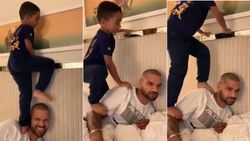 என்னா அடி.. ரெஸ்ட் எடுத்த தவானை அடித்து, உதைத்து கிரிக்கெட் ஆட அனுப்பி வைத்த மகன்!