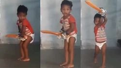 என்னாது? டயாப்பர் மாட்டிக் கொண்டு.. வெளுத்து வாங்கிய குட்டிப் பையன்.. மிரண்டு போன கோலி!