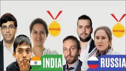 செஸ் ஒலிம்பியாட் இறுதிப் போட்டியில் இந்தியா - ரஷ்யா வெற்றி.. கூடவே வெடித்த சர்ச்சை!