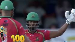 45 பந்துகள்... 100 ரன்கள்... நிகோலஸ் பூரன் அதிரடி.. சிபிஎல் 2020 தொடரின் முதல் சதம்