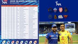 2020 ஐபிஎல் போட்டி அட்டவணை வெளியானது.. முதல் போட்டியில் மும்பை - சிஎஸ்கே.. முழு விவரம் இங்கே!