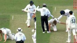 பந்தை ஓங்கி அடித்த பும்ரா.. தலையில் பட்டு கலங்கி விழுந்த இளம் வீரர்.. களத்தில் நடந்த ஷாக் சம்பவம்!