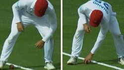 பவுண்டரி லைனில் 'கோக்குமாக்கு' வேலை.. சிக்கிய ஆப்கன் வீரர்.. ஒரே அசிங்கமா போச்சு குமாரு!