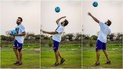 எங்களுக்கெல்லாம் வாலிபாலே கிரிக்கெட் பால் மாதிரி தான்... கெத்து காட்டும் ஹிட்மேன்!