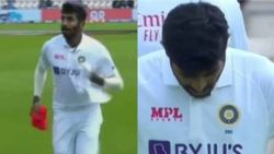 போட்டியின் நடுவே அவசர அவசரமாக ரூமுக்கு சென்ற பும்ரா.. மைதானத்தில் கலாய்த்து ரசிகர்கள்.. காரணம் என்ன?