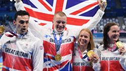 கலப்பு மெட்லே ரிலே.. பிரிட்டன் புதிய உலக சாதனை - 