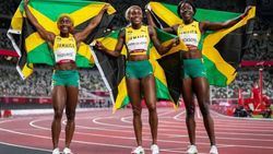 33 வருட ரெக்கார்ட் காலி.. 100மீ பெண்கள் ஓட்டப்பந்தயத்தில் 3 பதக்கங்களையும் அள்ளிய ஜமைக்கா.. சாதனை