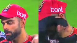 சிரித்த முகத்திற்கு பின்னால் இருந்த வலி.. தேம்பி அழுத விராட் கோலி.. வைரல் வீடியோ!