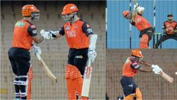 ஐபிஎல் - புவி லெவன் Vs வில்லியம்சன் லெவன் - ஐதராபாத் அணிக்குள் நடந்த பயிற்சி ஆட்டம்.. வென்றது யார்?