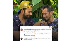 இது என்ன தோஸ்தானா மாதிரி இருக்கு? சாஹல், ரோகித் புகைப்படத்தால் பொறாமைப்பட்ட மனைவி ரித்திகா