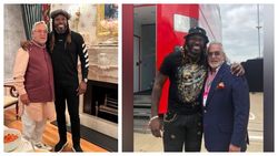 இந்தியாவில் தேடப்படும் நபர்.. இங்கிலாந்து பிரதமருடன் பங்கேற்பு.. விஜய் மல்லையா, கெயில் சந்திப்பு