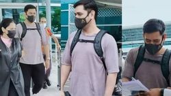 அட.. என்ன ஸ்டைல்.. புயலாய் வந்து இறங்கிய தோனி.. ஒரு மாதத்திற்கு பிறகு இந்தியா வந்த தல