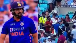 திடீரென நிறுத்தப்பட்ட ஆட்டம்... ரோகித் சர்மாவின் சிக்ஸரால் ஏற்பட்ட பரபரப்பு.. வேகமாக பரவும் வீடியோ!