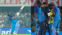 ரோகித் சர்மா கையை தாக்கிய பந்து.. பதறி போன ரசிகர்கள்.. 400வது டி20 போட்டியில் ஹிட்மேனுக்கு சோகம்