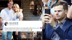 மாட்டிக்கிட்டியே பங்கு.. மனைவிக்கு பதிலாக வேறு பெண்ணுக்கு காதலர் தின வாழ்த்து.. சிக்கிக்கொண்ட ஸ்மித்