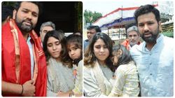 வீடியோ - திருப்பதி கோயிலில் ரோகித் சர்மா தரிசனம்.. ஆசிய கோப்பை, உலக கோப்பை முன்பு மனைவியுடன் வருகை