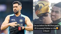 வீடியோ - பெரிய மனசுக்காரர் சார்.. இளம் கிரிக்கெட் வீரரை பைக்கில் தோனி அழைத்து சென்றதாக தகவல்