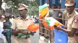 Pak vs AFG போட்டிக்கு இந்திய தேசிய கொடியை எடுத்து செல்ல கூடாதா? போலீசார் மீது நடவடிக்கை