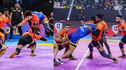 புரோ கபடி லீக் 2023 : முடிஞ்சா தொடு.. சவால் விட்ட யு மும்பா அணியின் 2 வீரர்கள்.. கதறி தோற்ற யுபி யுத்தாஸ்