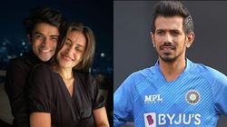 கணவன் சாஹல் முன்பு வேறொருவரை கட்டி அணைத்த மனைவி.. வெளிப்படையா இப்படி பண்ணலாமா.. ரசிகர்கள் கோபம்