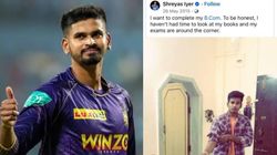 படிக்கவே நேரமில்லை.. எப்படியாச்சும் பி.காம் படிப்பை முடிக்கணும்.. ட்ரெண்டாகும் ஸ்ரேயாஸ் ஐயர் பதிவு!