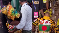 வங்கதேச அணியின் தீவிர ரசிகர் ”டைகர் ராபி” மீது தாக்குதல்.. எல்லை மீறிய உத்தரப் பிரதேச ரசிகர்கள்!