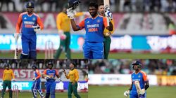 கடைசி 5 ஓவர்களில் 35 ரன்கள்.. சஞ்சு சாம்சன் சதத்தால் தப்பிய இந்திய அணி.. 202 ரன்கள் குவிப்பு!