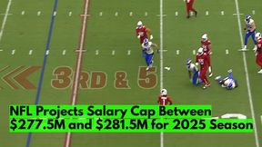 NFL Projects Salary Cap Between $277.5M and $281.5M for 2025 Season