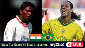 India All-Stars vs Brazil Legends Highlights, Exhibition Football Match: BRA Beat IND 2-1
