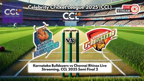 Karnataka Bulldozers vs Chennai Rhinos Live Streaming, CCL 2025 Semi Final 2: How to Watch CCL on TV and Online?