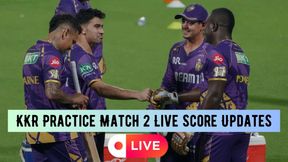 KKR Practice Match 2 Highlights: Match Abandoned due to Rain after Team Purple score 223 Runs