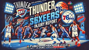 Oklahoma City Thunders vs Philadelphia 76ers Injury Updates, Game Details, Key Absences