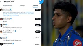 CSK vs MI: Vignesh Puthur X Following List Stirs Controversy; Fans Point Out He Follows Adult Actress