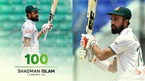 BAN vs ZIM: Shadman Islam Shines with Gritty 100, Anchors Bangladesh to Commanding Lead on Day 2 in Chattogram